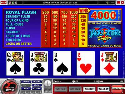 Play Online Video Poker